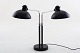 Roxy Klassik præsenterer: Christian Dell / Kaiser Leuchten6580 Super - Dobbelt bordlampe i sortlakeret ...