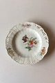 Royal Copenhagen Saxon Flower Dinner-/Fruit Plate Premium model with pierced 
border