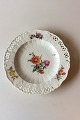 Royal Copenhagen Saxon Flower Dinner-/Fruit Plate Premium model with pierced 
border