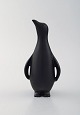 Gunnar Nylund for Rörstrand / Rorstrand, Sweden. Stoneware figure of penguin in 
rare black glaze.