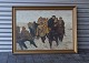 Maleri af Rednings aktion på strand
Kræn Bjergen