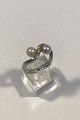 Georg Jensen and Wendel 18K Whitegold Ring with Pearls and Brillants