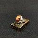 Ring in silver with amber from the 1960-70s
