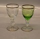 Seagull  Lyngby Glass - stemware with gold and gulls White Wine Green and clear
