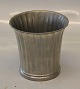 Just A 2353 Ribbed patinated pewter vase 10 x 10 cm
