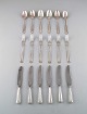 Cohr, Danish silversmith and others. lunch cutlery in silver (830). Complete set 
for six people. Dated 1930-50.