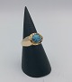 14k guldring m. turkis, str. 56.5