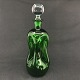 Grøn klukflaske fra Holmegaard
