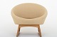 Kurt Østervig / Klassik Studio
Tub Chair on sledbase in oiled oak, shell upholstered in Foss col. 412 and 
cushion in Foss col. 472.
Availability: 6-8 weeks
Original condition
