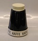 "Kaffe" 14.5 cm, Sort Krydderikrukker og køkkenkrukker fra Kronjyden Randers 
