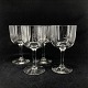Set of four Swedish red wine glasses
