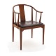 Hans J. Wegner, 1914-2007: Chinachair, mahogany. Nice condition with signs of 
use