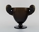 Tidlig og sjælden René Lalique. "Beliers" vase i kunstglas. Modelnummer 904.
