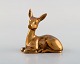 Peder Hald b. Vrigsted 1892 d. 1987: Lying deer. Bronze. Art deco.
Denmark 30/40