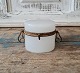 1800s candy box in white opal glass - rare small size