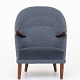 Kurt Østervig / Rolshau Møbler
Easy chair in new wool (Clay, code 001 and seat in Byram, code 171). Frame of 
beech.
1 pc. in stock
Renovated
