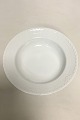 Royal Copenhagen White Half Lace Deep Plate No 605