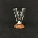 Antique free masons glass with wooden food
