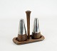 Salt and pepper shaker in rosewood of danish design from the 1960s. 
5000m2 showroom.