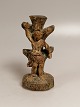Baroque figure of carved wood 18th century.