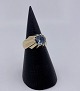 14k guldring m. spinel, str. 53,5