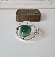 Tone Vigeland vintage bracelet in sterling silver with green stone