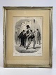 Druck / Lithographie von Honoré Daumier, gedruckt von Chez Aubert, Frankreich in 
den 1840er Jahren. Aus der Serie Les Papas.