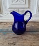 1800s cream jug in blue glass