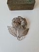 Stor sølv filigran broche i form af blomst