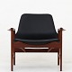 IB KOFOD-LARSEN
Set of two easy chair in teak with black leather. Model 