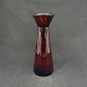 Rødt hyacintglas fra Fyens Glasværk