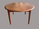Teak dining table with pull-out plates under the table top, slightly curved edge
Svend Åge Madsen
Teak 
Good used condition
