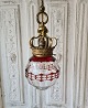 Beautiful hall lantern in Bohemian crystal with gilded mounting