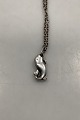Georg Jensen Sterling Silver Necklace with fish pendant