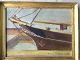 Maleri af Johan Thomas Skovgaard 1954 - Skibet Etta - ...