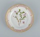 Royal Copenhagen Flora Danica side plate in hand-painted porcelain with flowers and gold decoration. Model number 20/3552.