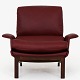 Ib Kofod-Larsen / Mogens Kold
Reupholstered lounge chair and foot stool in 