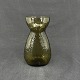 Gylden brunt hyacintglas fra Fyens Glasværk
