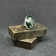 Moderne ring med grøn agat