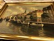 Nordsjællands Antik & Møbelsnedkeri præsenterer: flot maleri af christianshavns Kanal i København -malet af ...
