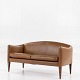 Illum Wikkelsø / Holger Christensen
Model V12 - 2-seater sofa in dark brown leather with solid rosewood legs.
1 pc. in stock
Good, used condition
