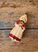 Old glass Christmas ornament in the shape of Santas wife