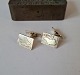 Pair of vintage cufflinks in gold-plated sterling silver decorated with 
Greenland and logo DAC