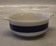 Bowl with two handles ca 6 x 16.5 cm Blue Koka Rorstrand Sweden
