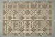 Swedish textile designer. Large handwoven carpet in pure wool. Gray base with white lines.