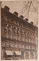 Postkort: Butiksfacade i København, Jernpengeskabe ca. 1910