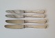 Dobbeltriflet middagskniv i sølv og stål fra Horsens Sølv 22 cm.