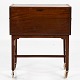Ludvig Pontoppidan
Mahogany sewing table with interior, brass handle and manufacturer