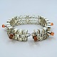 Antik 
Damgaard-
Lauritsen 
presents: 
Bent 
Knudsen; Silver 
bracelet set 
with carnelian