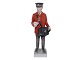Antik K præsenterer: Stor Royal Copenhagen figurPostbud i rød uniform